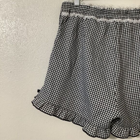 Dear My Love Houndstooth J Fashion Kawaii Coquette Lacey Culottes Shorts M/L - Picture 6 of 8